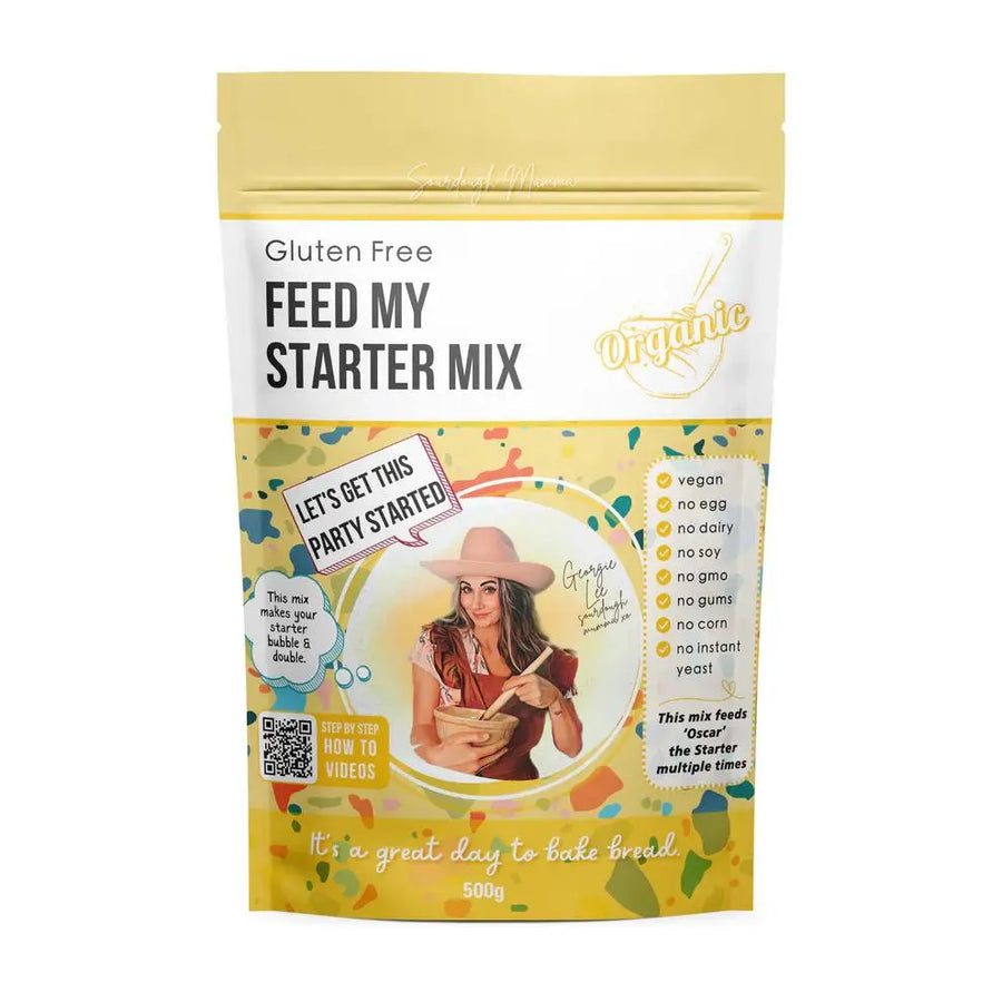 GLUTEN FREE ORGANIC FEED MY STARTER MIX 500G Sourdough Mumma